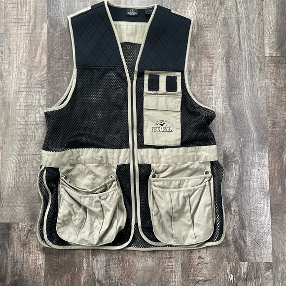 RedHead Tan & Black Sleeveless Zip Up Hunting Vest L/XL - Picture 2 of 6